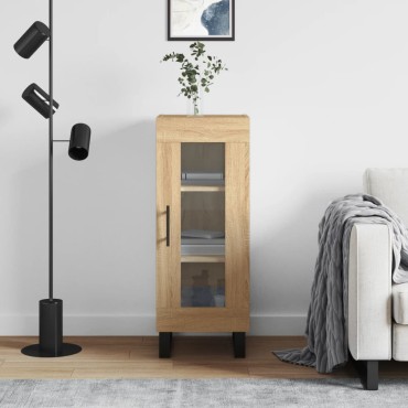 vidaXL Ντουλάπι Sonoma Δρυς 34,5x34x90cm από Επεξεργασμένο Ξύλο 1 τεμ.