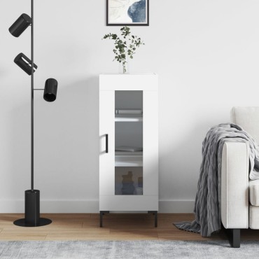 vidaXL Ντουλάπι Λευκό 34,5x34x90cm από Επεξεργασμένο Ξύλο 1 τεμ.
