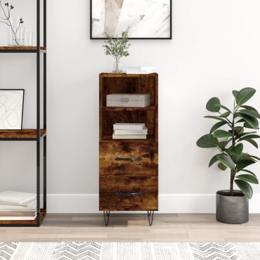vidaXL Ντουλάπι Καπνιστή Δρυς 34,5x34x90cm Επεξεργασμένο Ξύλο 1 τεμ.