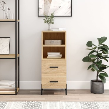 vidaXL Ντουλάπι Sonoma Δρυς 34,5x34x90cm από Επεξεργασμένο Ξύλο 1 τεμ.