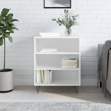 vidaXL Ραφιέρα Λευκή 57x35x70cm από Επεξεργασμένο Ξύλο 1 τεμ.