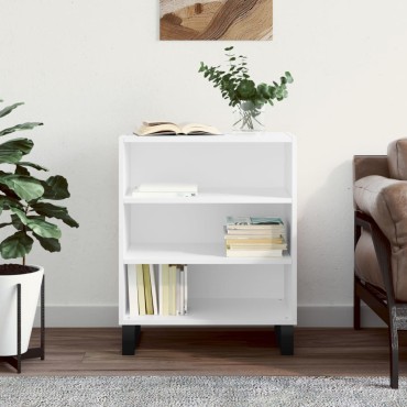 vidaXL Ραφιέρα Λευκή 57x35x70cm από Επεξεργασμένο Ξύλο 1 τεμ.
