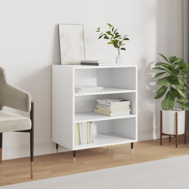 vidaXL Ραφιέρα Λευκή 57x35x70cm από Επεξεργασμένο Ξύλο 1 τεμ.