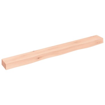 vidaXL Ράφι Τοίχου 100x10x6cm από Ακατέργαστο Μασίφ Ξύλο Δρυός 1 τεμ.