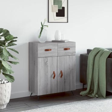 vidaXL Ντουλάπι Γκρι Sonoma 69,5x34x90cm από Επεξεργασμένο Ξύλο 1 τεμ.