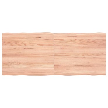 vidaXL Επιφ Τραπεζιού Αν Καφέ 120x50x(2-4)cm Ακατέργ. Μασίφ Ξύλο Δρυός 1 τεμ.