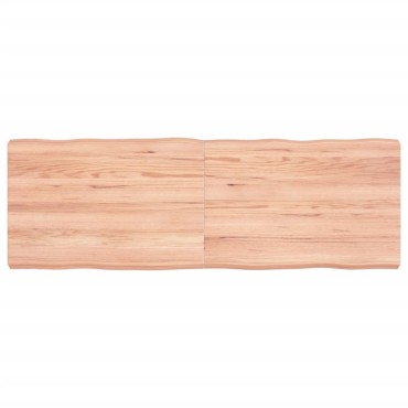 vidaXL Επιφ Τραπεζιού Αν Καφέ 120x40x(2-6)cm Ακατέργ. Μασίφ Ξύλο Δρυός 1 τεμ.