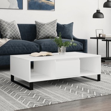vidaXL Τραπεζάκι Σαλονιού Λευκό 104x60x35cm από Επεξεργασμένο Ξύλο 1 τεμ.