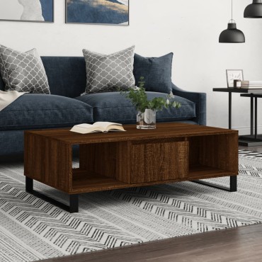 vidaXL Τραπεζάκι Σαλονιού Καφέ Δρυς 104x60x35cm Επεξεργασμένο Ξύλο 1 τεμ.