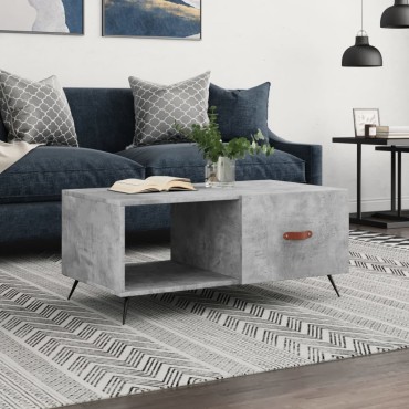 vidaXL Τραπεζάκι Σαλονιού Γκρι Σκυρ. 90x50x40cm Επεξεργασμένο Ξύλο 1 τεμ.