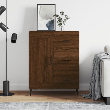 vidaXL Ντουλάπι Καφέ Δρυς 69,5x34x90cm Επεξεργασμένο Ξύλο 1 τεμ.