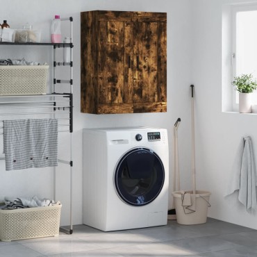 vidaXL Ντουλάπι Τοίχου Καπνιστή Δρυς 69,5x34x90cm Επεξεργ. Ξύλο 1 τεμ.