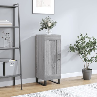 vidaXL Ντουλάπι Γκρι Sonoma 34,5x34x90cm από Επεξεργασμένο Ξύλο 1 τεμ.