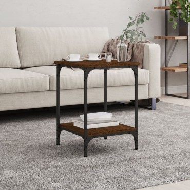 vidaXL Τραπεζάκι Σαλονιού Καφέ Δρυς 40x40x55cm Επεξεργασμένο Ξύλο 1 τεμ.