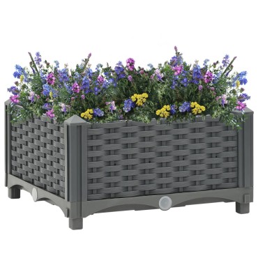 vidaXL Ζαρντινιέρα 40 x 40 x 23 εκ. από Πολυπροπυλένιο