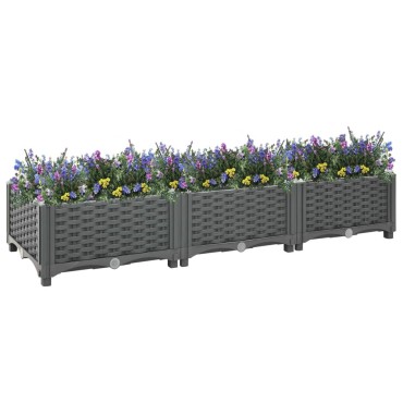 vidaXL Ζαρντινιέρα 120 x 40 x 23 εκ. από Πολυπροπυλένιο