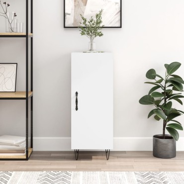vidaXL Ντουλάπι Λευκό 34,5x34x90cm από Επεξεργασμένο Ξύλο 1 τεμ.