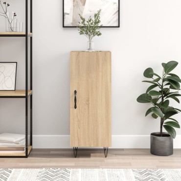 vidaXL Ντουλάπι Sonoma Δρυς 34,5x34x90cm από Επεξεργασμένο Ξύλο 1 τεμ.