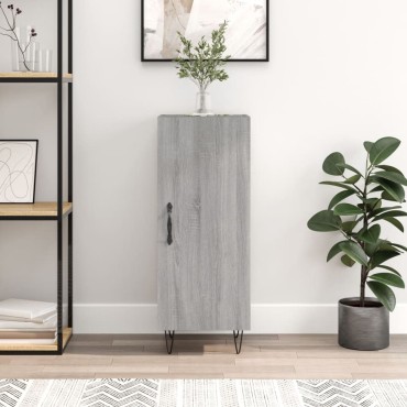 vidaXL Ντουλάπι Γκρι Sonoma 34,5x34x90cm από Επεξεργασμένο Ξύλο 1 τεμ.