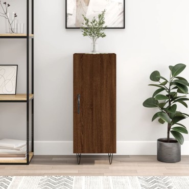 vidaXL Ντουλάπι Καφέ Δρυς 34,5x34x90cm Επεξεργασμένο Ξύλο 1 τεμ.