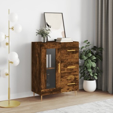 vidaXL Ντουλάπι Καπνιστή Δρυς 69,5x34x90cm Επεξεργασμένο Ξύλο 1 τεμ.