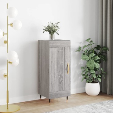 vidaXL Ντουλάπι Γκρι Sonoma 34,5x34x90cm από Επεξεργασμένο Ξύλο 1 τεμ.