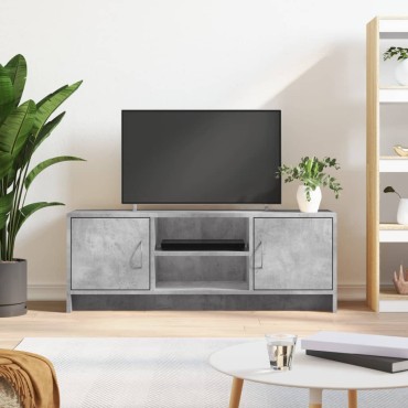 vidaXL Έπιπλο Τηλεόρασης Γκρι Σκυρ. 102x30x37,5cm Επεξ. Ξύλο