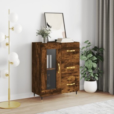 vidaXL Ντουλάπι Καπνιστή Δρυς 69,5x34x90cm Επεξεργασμένο Ξύλο 1 τεμ.