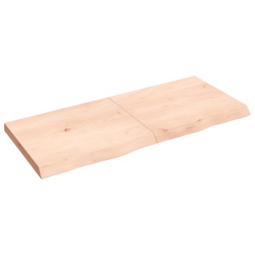 vidaXL Ράφι Τοίχου 140x60x(2-6)cm από Ακατέργαστο Μασίφ Ξύλο Δρυός 1 τεμ.