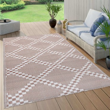vidaXL Χαλί εξωτερικού χώρου ARAKIL καφέ 190x290 cm PP