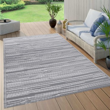 vidaXL Χαλί εξωτερικού χώρου ARAKIL Γκρι 160x230 cm PP