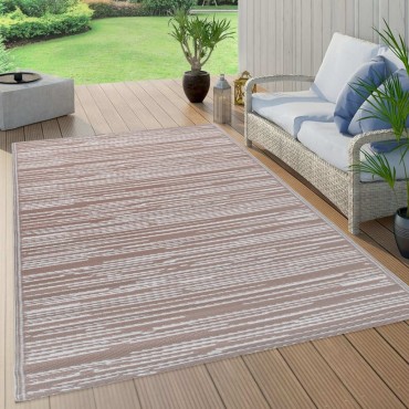 vidaXL Χαλί εξωτερικού χώρου ARAKIL καφέ 80x150 cm PP