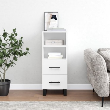 vidaXL Ντουλάπι Λευκό 34,5x34x90cm από Επεξεργασμένο Ξύλο 1 τεμ.