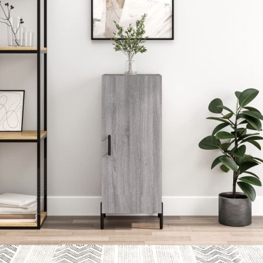 vidaXL Ντουλάπι Γκρι Sonoma 34,5x34x90cm από Επεξεργασμένο Ξύλο 1 τεμ.