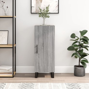 vidaXL Ντουλάπι Γκρι Sonoma 34,5x34x90cm από Επεξεργασμένο Ξύλο 1 τεμ.