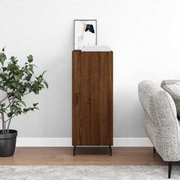 vidaXL Ντουλάπι Καφέ Δρυς 34,5x34x90cm Επεξεργασμένο Ξύλο 1 τεμ.
