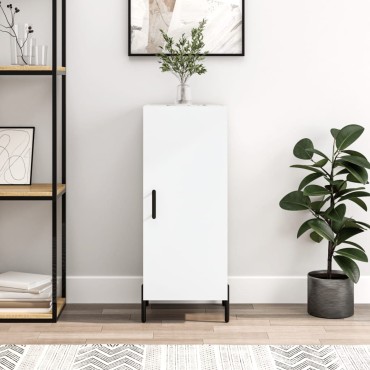 vidaXL Ντουλάπι Λευκό 34,5x34x90cm από Επεξεργασμένο Ξύλο 1 τεμ.