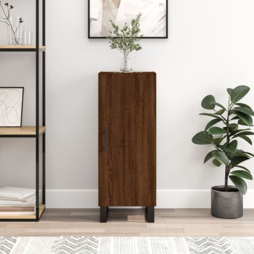 vidaXL Ντουλάπι Καφέ Δρυς 34,5x34x90cm Επεξεργασμένο Ξύλο 1 τεμ.