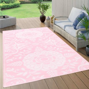 vidaXL Χαλί εξωτερικού χώρου ARAKIL ροζ 120x180 cm PP