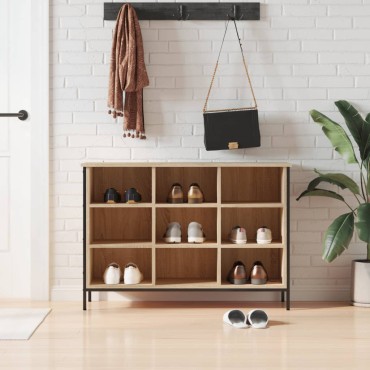 vidaXL Παπουτσοθήκη Sonoma Δρυς 100x35x70cm από Επεξεργ. Ξύλο
