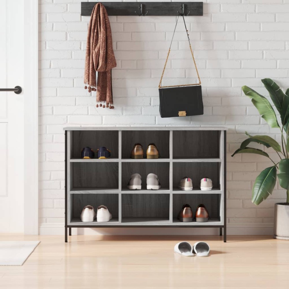 vidaXL Παπουτσοθήκη Γκρι Sonoma 100x35x70cm από Επεξεργ. Ξύλο