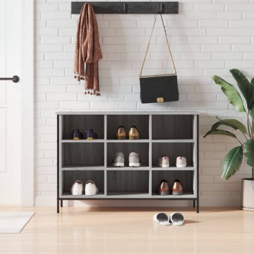 vidaXL Παπουτσοθήκη Γκρι Sonoma 100x35x70cm από Επεξεργ. Ξύλο