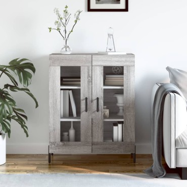 vidaXL Ντουλάπι Γκρι Sonoma 69,5x34x90cm από Επεξεργασμένο Ξύλο 1 τεμ.
