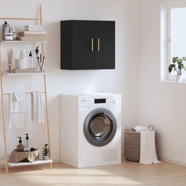 vidaXL Ντουλάπι Τοίχου Μαύρο 60x31x60cm από Επεξεργασμένο Ξύλο 1 τεμ.
