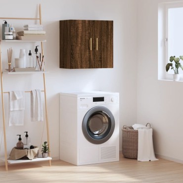 vidaXL Ντουλάπι Τοίχου Καφέ Δρυς 60x31x60cm Επεξεργασμένο Ξύλο 1 τεμ.