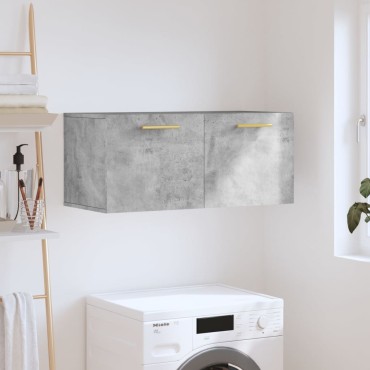 vidaXL Ντουλάπι Τοίχου Γκρι Σκυρ. 80x36,5x35cm Επεξεργασμένο Ξύλο 1 τεμ.