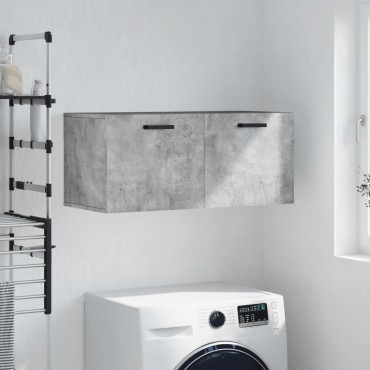 vidaXL Ντουλάπι Τοίχου Γκρι Σκυρ. 80x36,5x35cm Επεξεργασμένο Ξύλο 1 τεμ.