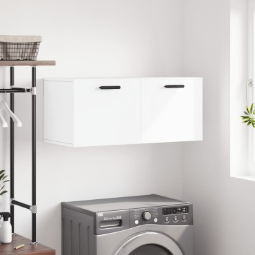 vidaXL Ντουλάπι Τοίχου Λευκό 80x36,5x35cm από Επεξεργασμένο Ξύλο 1 τεμ.