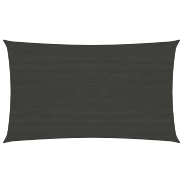 vidaXL Πανί Σκίασης Ανθρακί 2 x 5 μ. από HDPE 160 γρ./μ²