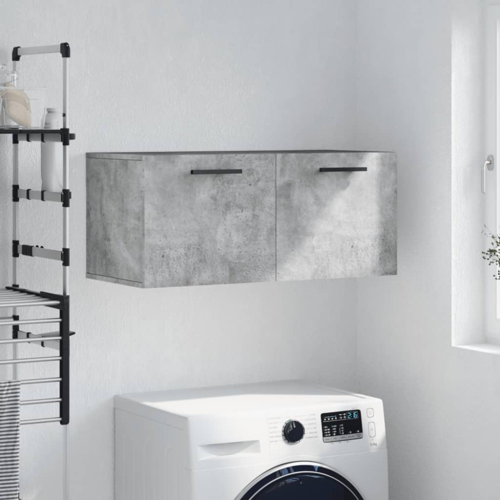 vidaXL Ντουλάπι Τοίχου Γκρι Σκυρ. 80x36,5x35cm Επεξεργασμένο Ξύλο 1 τεμ.